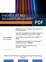 Pagsulat NG Reaksyong Papel PDF