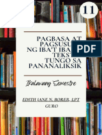 Modyul 9 Pagsulat NG Reaksyong Papel PDF