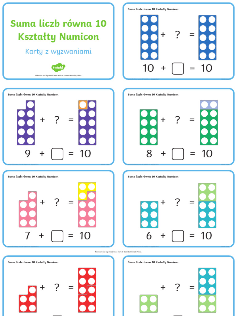 Kształty Numicon | PDF