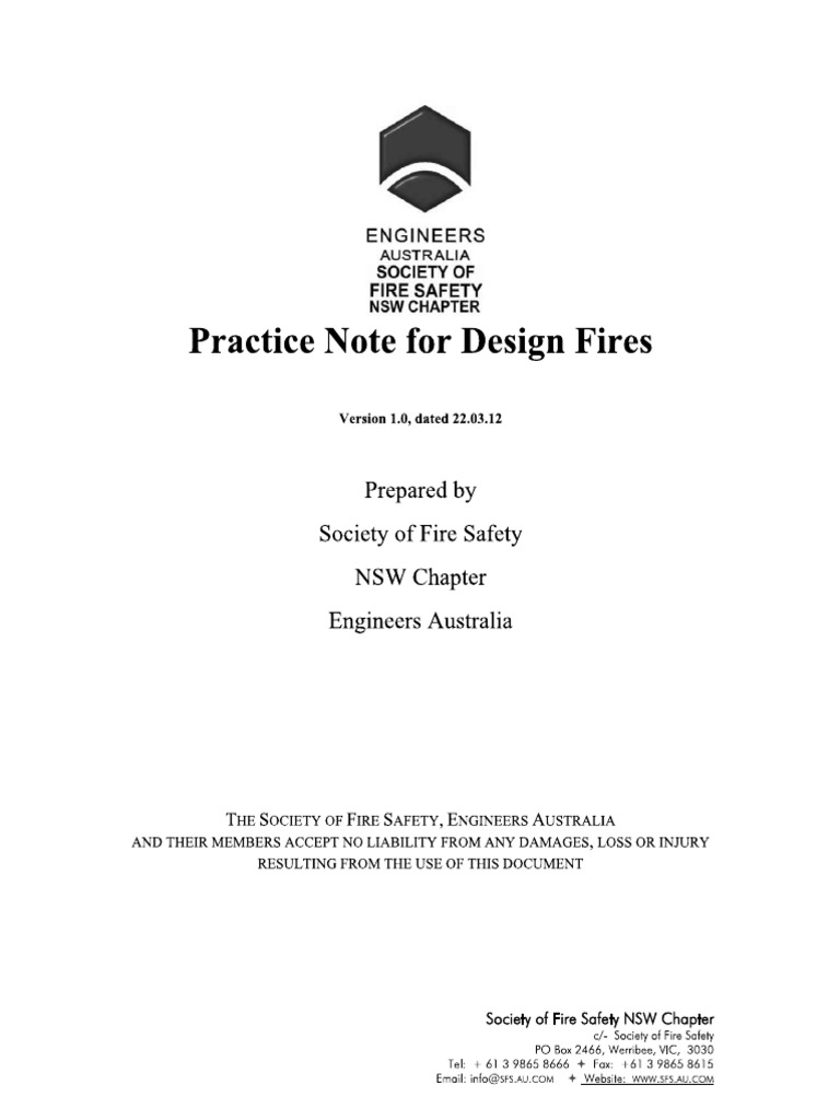 Design Fires Practice Note | PDF