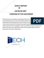 PROJECT REPORT of LED BULB UNIT PURPOSE OF THE DOCUMENT This