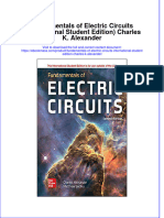 Fundamentals of Electric Circuits International Student Edition Charles K Alexander Full Chapter