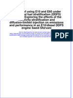 A Study Of Using E10 And E85 Under Direct Dual Fuel Stratification Ddfs Strategy Exploring The Effects Of The Reactivity Stratification And Diffusion Limited Injection On Emissions And Performance full chapter