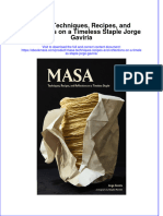 Masa Techniques Recipes and Reflections On A Timeless Staple Jorge Gaviria Download PDF Chapter