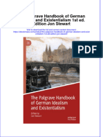The Palgrave Handbook of German Idealism and Existentialism 1St Ed Edition Jon Stewart Ebook Full Chapter