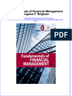 Fundamentals of Financial Management Eugene F Brigham Full Chapter