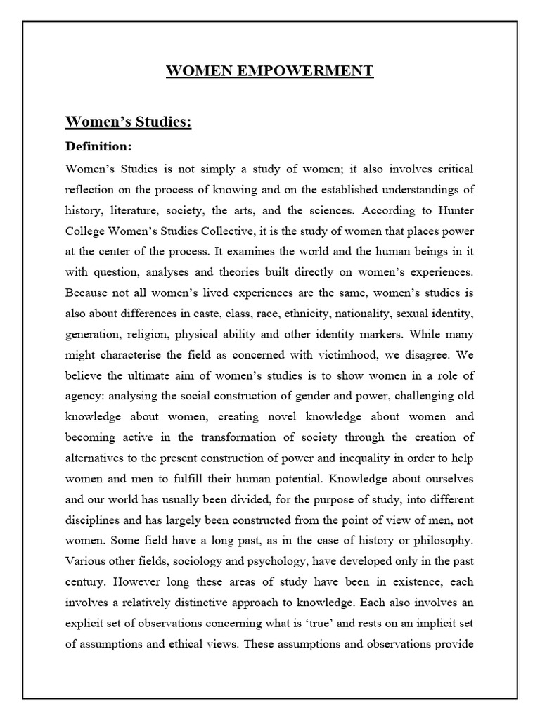 Women Pdf Women S Studies Women S Rights