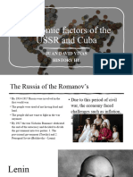 Economic Factors of The USSR and Cuba