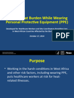 Limiting Heat Burden While Wearing Ppe Training Slides Healthcare Workers Site Coordinators