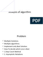 Analysis of Algorithm