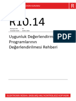 R10.14 Uygunluk Değerlendirme Programlarının Değerlendirilmesi Rehberi