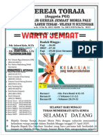 WARTA JEMAAT MINGGU 07 APRIL 2024