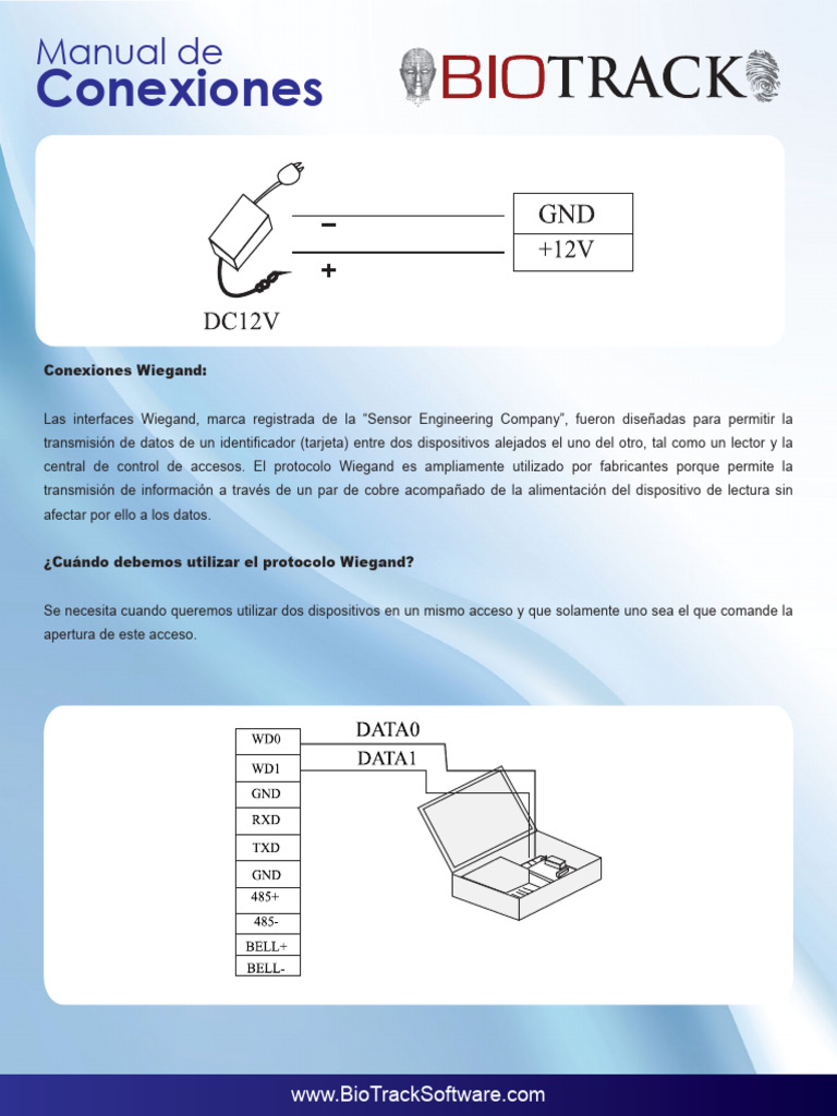 Biotrack Espanol Manualconexiones | PDF | Electrónica | Ingenieria ...