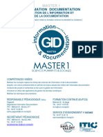 Master 1 Information Documentation 2017-2018