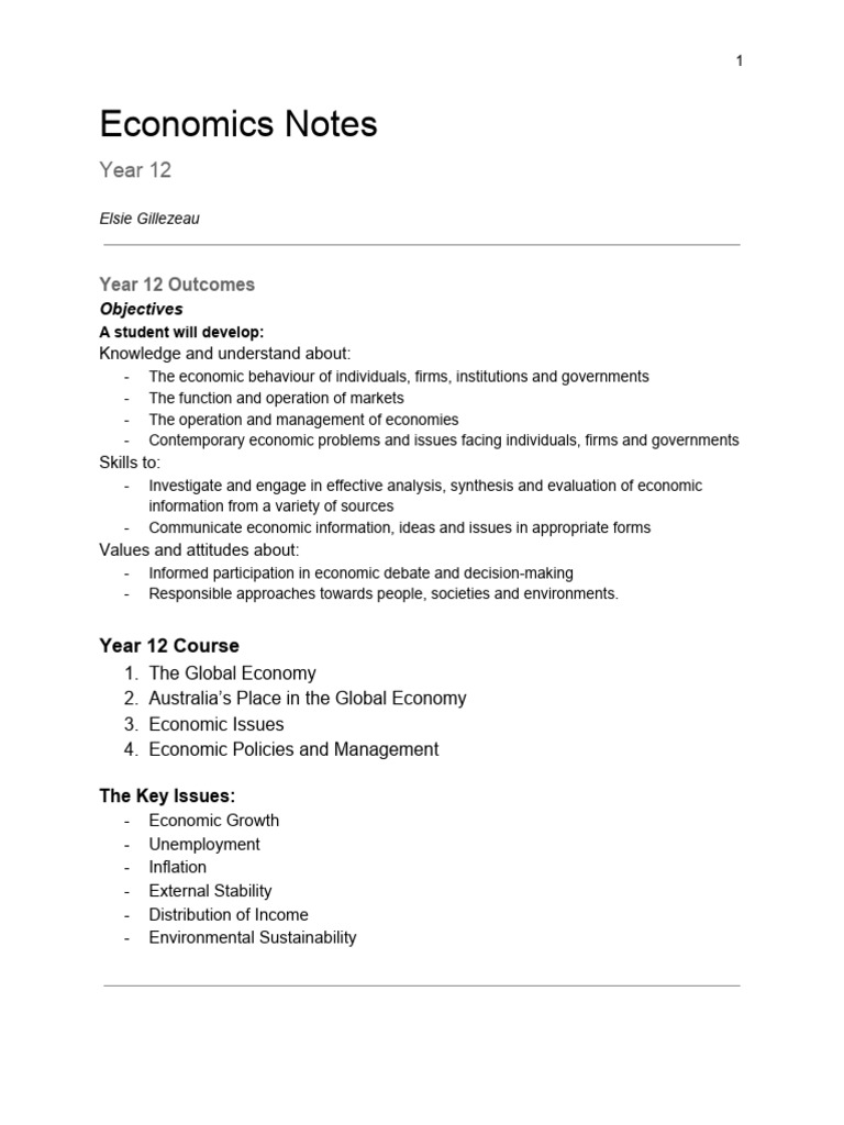 Full Syllabus Eco Notes 2020 | PDF | Tariff | Purchasing Power Parity