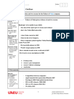 Analytical Report Outline: Report: Describe The Situation and Two Reasons For The Failure of