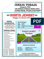 Warta Jemaat Minggu 25 Februari 2024