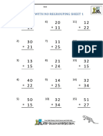 2 Digit Addition No Regrouping 1