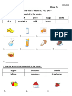 Worksheet 1 - Review Unit 5 - Grade 1 (18.06.2021)