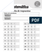 Ficha de Respuesta de La I Evaluación 2024