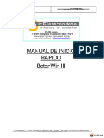 MANUAL BetonWin III Elettrondata