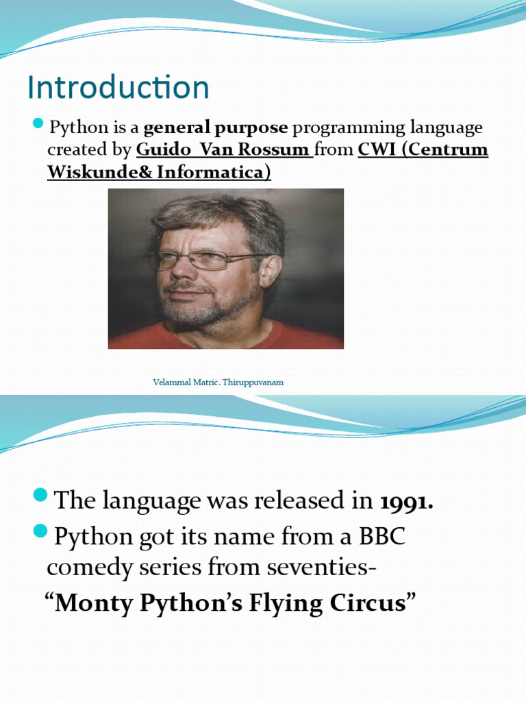 Chapter 5 Introduction to Python | PDF | Python (Programming Language ...