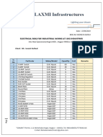 Electrical BOQ-MI-SR-19-20-014