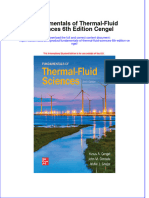 Fundamentals of Thermal Fluid Sciences 6Th Edition Cengel Full Chapter