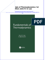 Fundamentals of Thermodynamics 1St Edition John H S Lee Full Chapter
