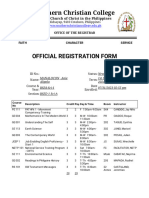 MANALOCON, Anie Alipolo - OFFICIAL REGISTRATION FORM