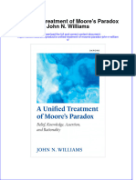 A Unified Treatment of Moores Paradox John N Williams Full Chapter