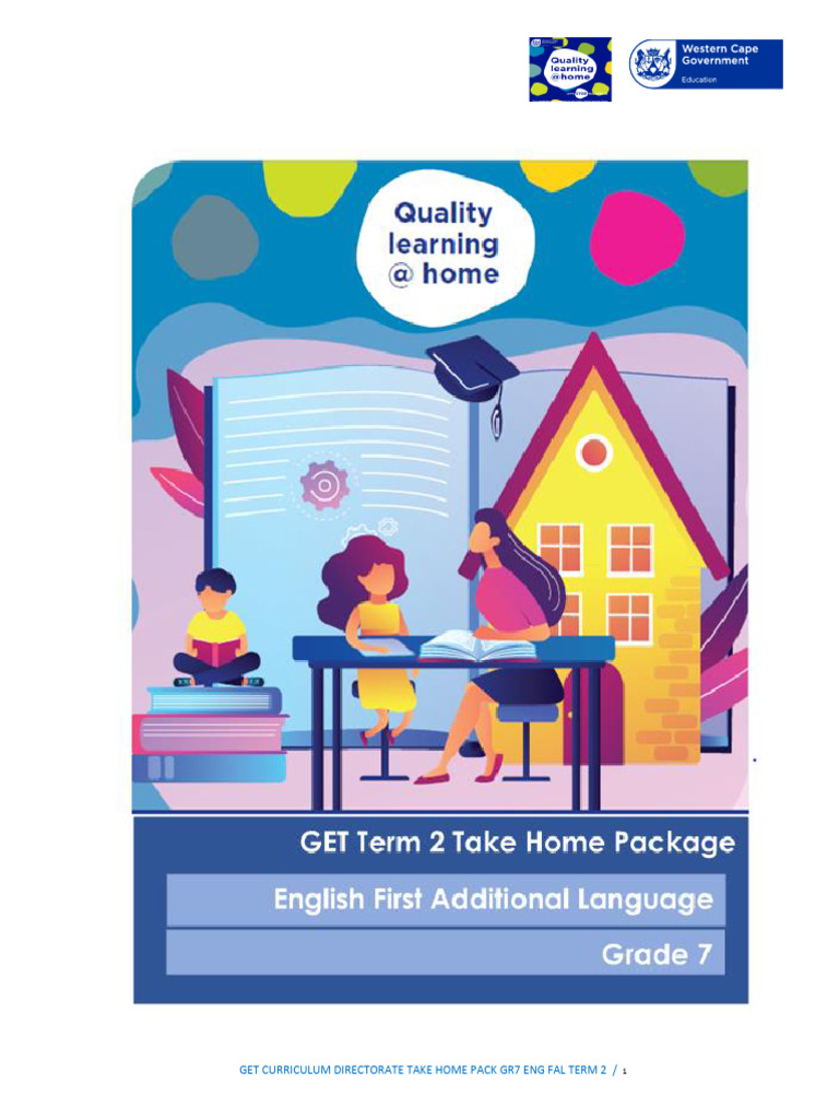 Grade 7 English FAL Term 2 Pack | PDF | English Language | Linguistic ...