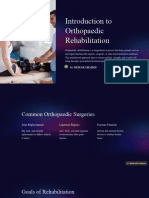 Introduction To Orthopaedic Rehabilitation: by Mehar Shaikh