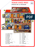 Vocabulaire - Les pièces de la maison