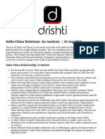 India China Relations An Analysis
