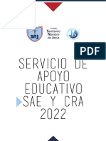 SERVICIO DE APOYO EDUCATIVO SAE y CRA