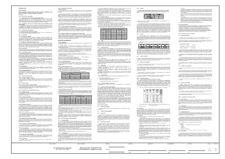 Road Sign Installation Specifications | PDF | Concrete | Cement