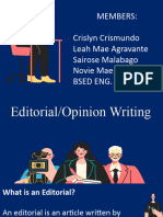 Types of Journalistic Texts Explained | PDF | News | Newspapers