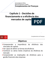 Capítulo 1 - Decisões de Financiamento e A Eficiência Dos Mercados de Capitais