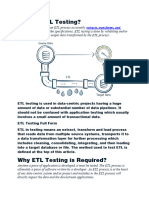 ETL Testing Process