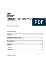 Fitness Testing Protocol
