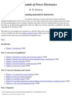 Fundamentals Of Power Electronics Solution Manual Erickson