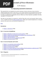 Fundamentals Of Power Electronics Solution Manual Erickson