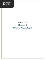 What Is Psychology