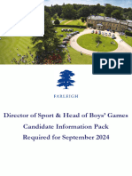 Director of Sport & Head of Boys Games - Candidate Information Pack (1)