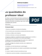 20 Qualidades Do Professor Ideal