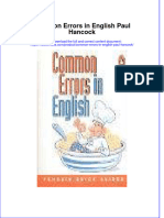 Common Errors in English Paul Hancock Full Chapter