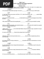 Grammar TOEFL Test 1