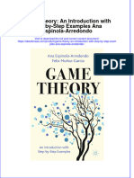 Game Theory An Introduction With Step by Step Examples Ana Espinola Arredondo Full Chapter
