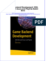 Game Backend Development With Microsoft Azure and Playfab Balint Bors Full Chapter